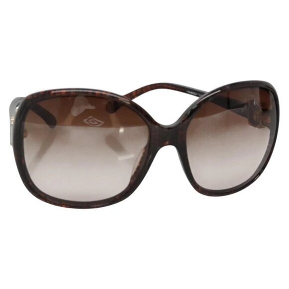 CHANEL Sunglasses Plastic Brown CC Auth bs28417 - Picture 1 of 11